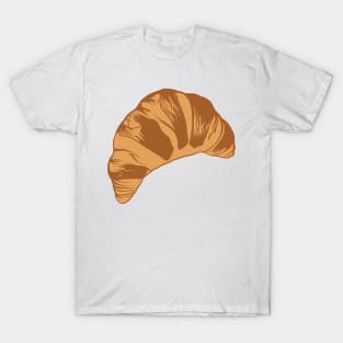 Flaky Croissant Illustration T-Shirt